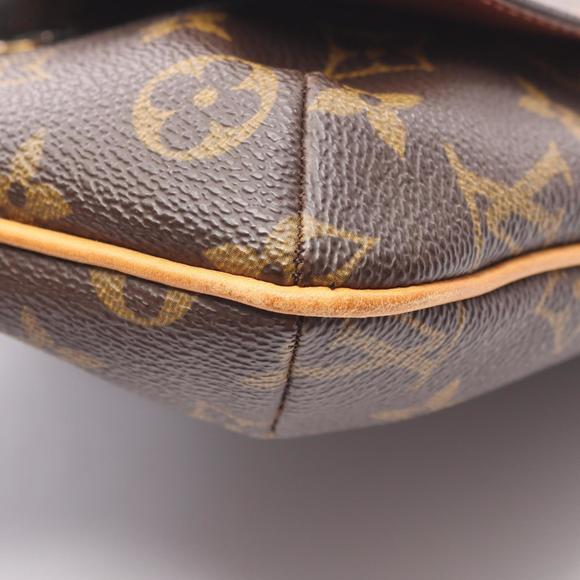 LOUIS VUITTON Authentic Brown Monogram Leather Shoulder Bag - Picture 7 of 10